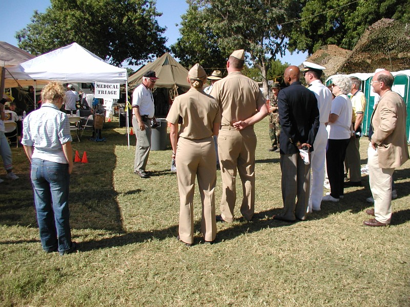 BRIEFING IN FRONT OF MEDICAL TENTS AT EBSD.JPG